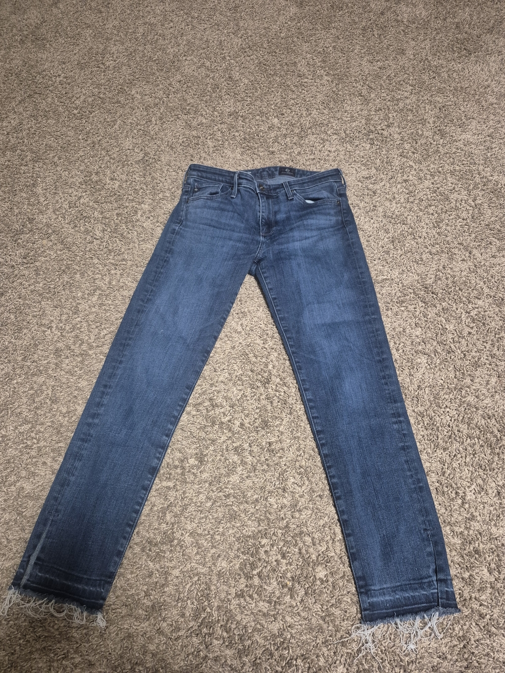 Classic Straight Leg Blue Capri